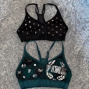 2 PINK sports bras